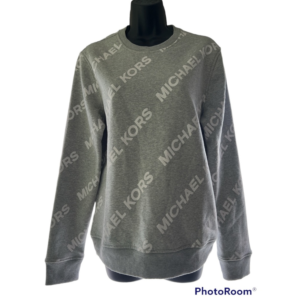 Michael Kors gray crewneck sweater unisex